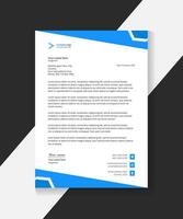 företags- modern vektor brev mall design
