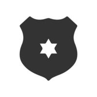 Vektor Illustration von Polizei Symbol Symbol im dunkel Farbe und Weiß Hintergrund