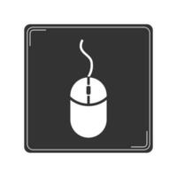 Vektor Illustration von Mauspad Symbol im dunkel Farbe und Weiß Hintergrund
