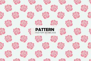 rosa ro enkel blomma mönster sömlös upprepa mönster vektor