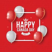 Glad Kanada dag firande banner mall vektor
