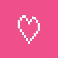 Vektor Pixel Kunst Symbol Herz Vektor 8 bisschen