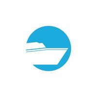 Kreuzfahrt Schiff Logo Symbol Vorlage Vektor eben Design