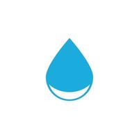 Wasser fallen Logo Vektor Illustration Design