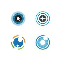 öga logotyp vektor illustration företag element och symbol design