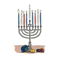 chanukah bild, dess bild så skön. vektor