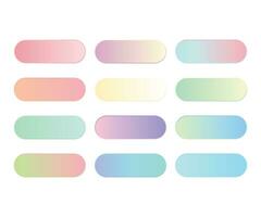 vektor mjuk pastell Färg gradienter kombination stor uppsättning