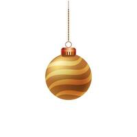 Vektor realistisch Weihnachten Ball Ornamente
