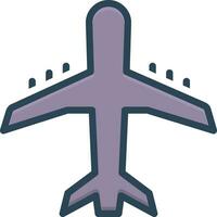 Färg ikon för flygbolag vektor