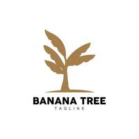 Banane Baum Logo, Obst Baum Pflanze Vektor, Silhouette Design, Vorlage Illustration vektor