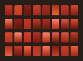 Gradient Sammlung. einstellen von rot Farbe Gradient. vektor