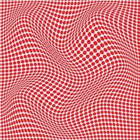 abstrakt rot Punkt Gitter Welle Muster, perfekt zum Hintergrund, Hintergrund vektor