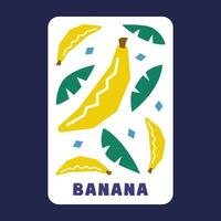 banan frukt dra av vektor illustration premie samling