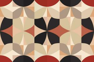 modern geometrisk former mönster, sömlös vektor illustration. mönster mönster med modern geometrisk former kan vara tryckt som en bakgrund bild eller Begagnade för mattor, mattor, eller textil- tyg.