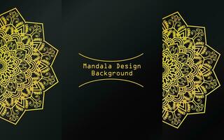 Muster golden Mandala Design vektor