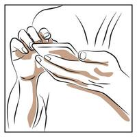 Hand halten Handy - - Vektor Illustration