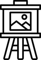 Leinwand-Vektor-Icon-Design vektor