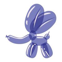lila elefantballong vektor