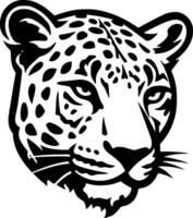 Leopard - - minimalistisch und eben Logo - - Vektor Illustration