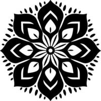 Mandala - - minimalistisch und eben Logo - - Vektor Illustration