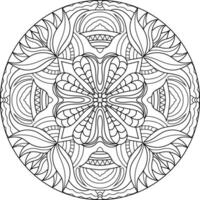 Mandala. ethnisch dekorativ Element. Hand gezeichnet Hintergrund. Islam, Arabisch, indisch, Ottomane Motive. vektor