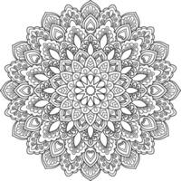 Mandala. ethnisch dekorativ Element. Hand gezeichnet Hintergrund. Islam, Arabisch, indisch, Ottomane Motive. vektor