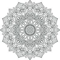 Mandala. ethnisch dekorativ Element. Hand gezeichnet Hintergrund. Islam, Arabisch, indisch, Ottomane Motive. vektor