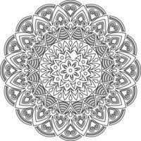 Mandala. ethnisch dekorativ Element. Hand gezeichnet Hintergrund. Islam, Arabisch, indisch, Ottomane Motive. vektor