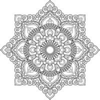 Mandala. ethnisch dekorativ Element. Hand gezeichnet Hintergrund. Islam, Arabisch, indisch, Ottomane Motive. vektor