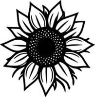 Blume, minimalistisch und einfach Silhouette - - Vektor Illustration