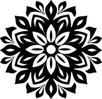 mandala, minimalistisch und einfach Silhouette - - Vektor Illustration