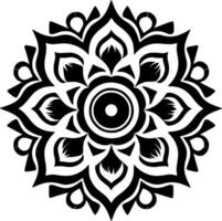 mandala, minimalistisch und einfach Silhouette - - Vektor Illustration