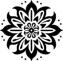 Mandala - - minimalistisch und eben Logo - - Vektor Illustration