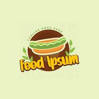 Vektor eben schnell Essen Logo Vorlage