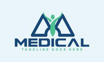 Logo-Design-Vorlage für medizinische Apotheken. - Vektor-Illustrator vektor