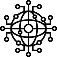 global Netzwerk Vektor Symbol Design