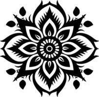 Mandala - - minimalistisch und eben Logo - - Vektor Illustration