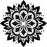 Mandala - - minimalistisch und eben Logo - - Vektor Illustration
