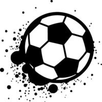 fotboll - minimalistisk och platt logotyp - vektor illustration