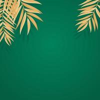 abstrakt realistiskt grönt palmblad tropisk bakgrund. vektor illustration eps10