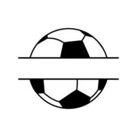 fotboll boll ikon vektor. fotboll monogram illustration tecken. fotboll boll symbol. boll logotyp. vektor