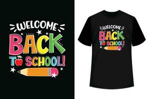 zurück zu Schule Lehrer Hemd Frauen zuerst Tag von Schule T-Shirts komisch Lehrer Geschenk vektor