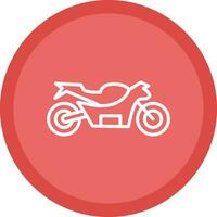 Motorrad-Vektor-Icon-Design vektor