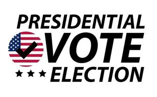 Hintergrund der Präsidentschaftswahlen in den Vereinigten Staaten von Amerika. Vektor-Illustration vektor