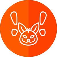 Arktis Hase Spuren Vektor Symbol Design