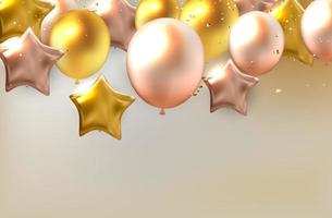 abstrakter Feiertagshintergrund mit Luftballons. kann für Werbung, Promotion und Geburtstagskarte oder Einladung verwendet werden. Vektor-Illustration vektor