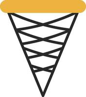 Eis Sahne Kegel Vektor Symbol Design