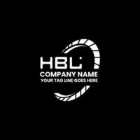 hbl Brief Logo kreativ Design mit Vektor Grafik, hbl einfach und modern Logo. hbl luxuriös Alphabet Design