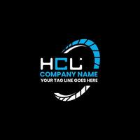 Hcl Brief Logo kreativ Design mit Vektor Grafik, Hcl einfach und modern Logo. Hcl luxuriös Alphabet Design