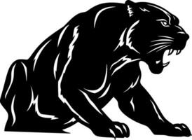 Panther, minimalistisch und einfach Silhouette - - Vektor Illustration